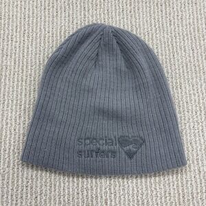 Special Surfers Kennebunk Maine Acrylic Grey Ribbed Beanie Hat